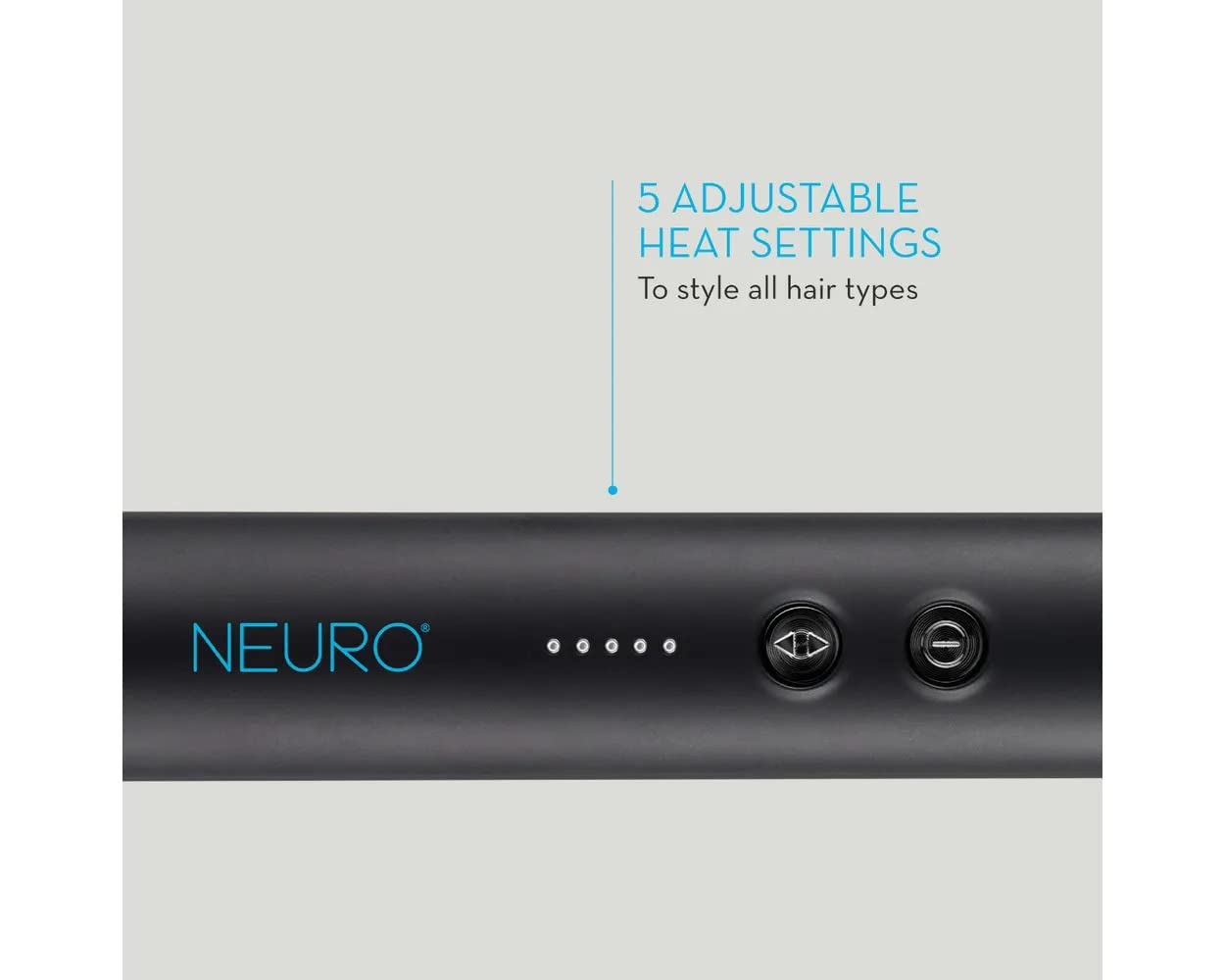 Neuro by Paul Mitchell Sleek Smoothing Hot Brush, Multiple Heat Settings for One-Step Detangling + Straightening