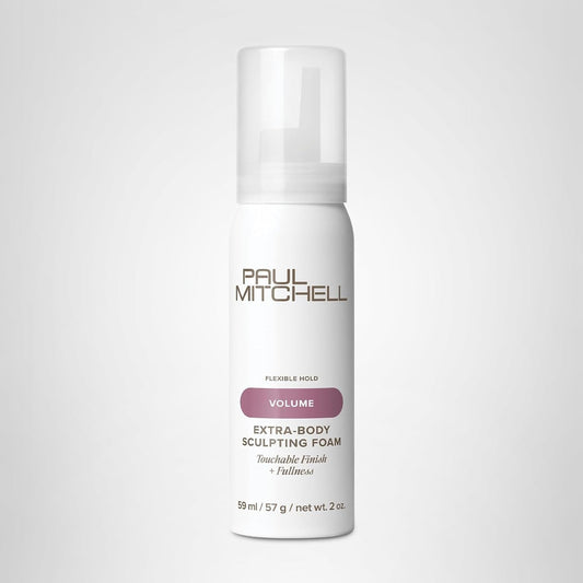 Paul Mitchell Extra-Body Sculpting Foam, Adds Fullness, Touchable Finish, For Fine Hair