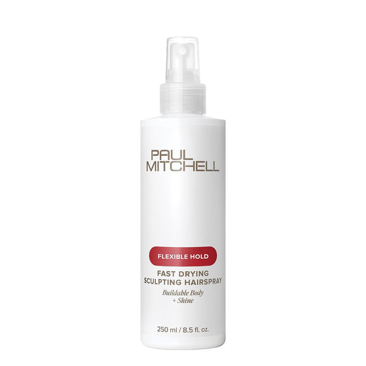 Paul Mitchell Fast Drying Sculpting Hairspray, Flexible Hold, Buildable Body + Shine, For All Hair Types