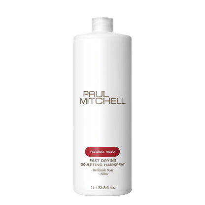 Paul Mitchell Fast Drying Sculpting Hairspray, Flexible Hold, Buildable Body + Shine, For All Hair Types