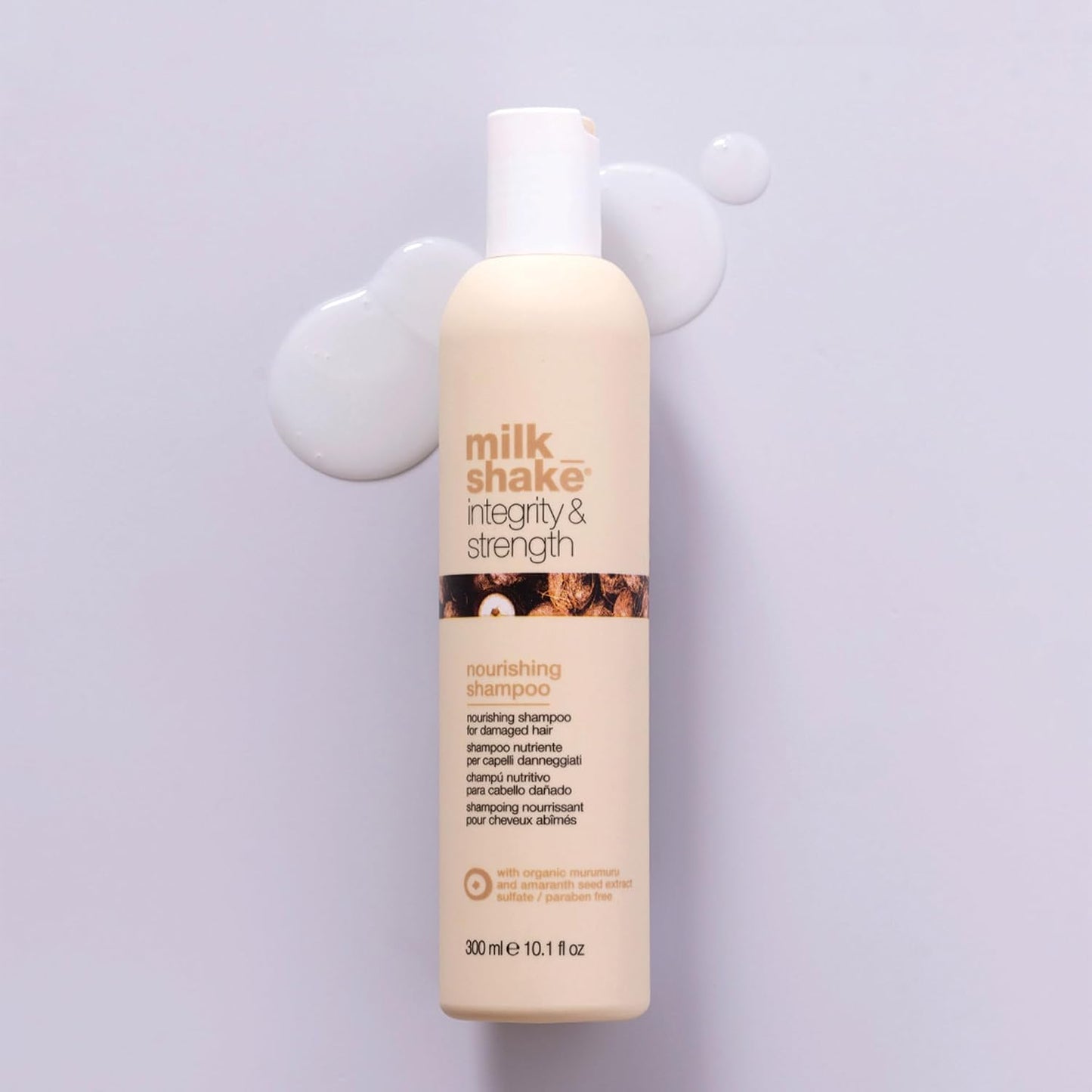 milk_shake Integrity & Strength Nourishing Shampoo | Creamy Formula with Organic Murumuru Butter & Amaranth Seed Extract for Brittle, Damaged Hair