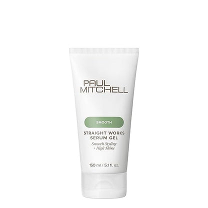 Paul Mitchell Straight Works Hair Gel, Smoothing Styler, Add Shine, For Frizzy Hair, 5.1 fl. oz
