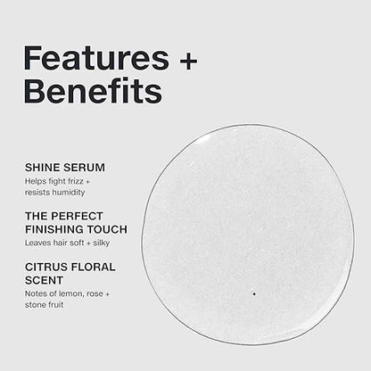 Paul Mitchell Gloss Drops Shine Serum, Frizz-Free Polish, Brilliant Shine, For Medium To Coarse Hair, 2.5 fl oz