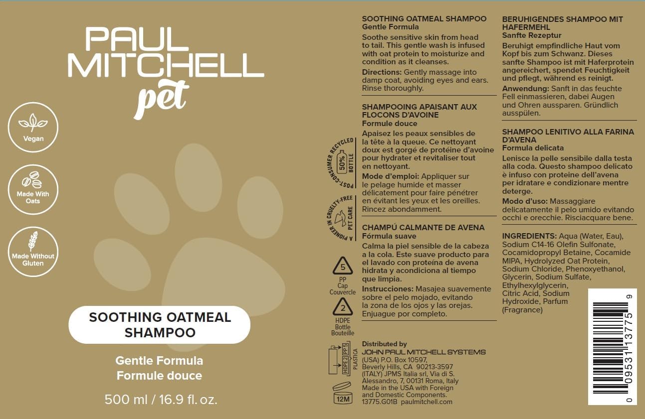 Paul Mitchell Soothing Oatmeal Shampoo (Pet)