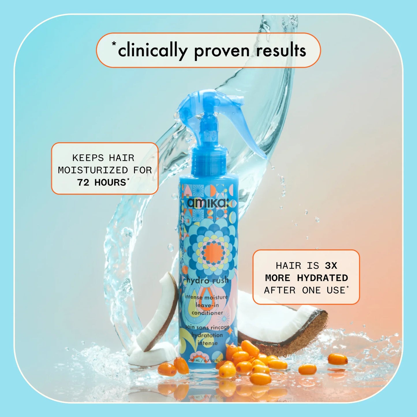 Amika Hydro Rush Intense Moisture Leave-In Salon Blissful 