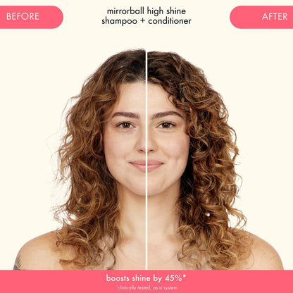 Amika Mirrorball High Shine + Protect Antioxidant Shampoo results