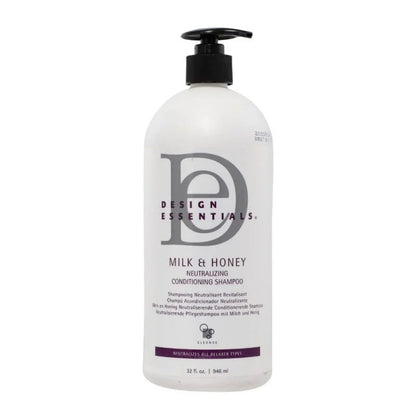 Design Essentials Milk & Honey Neutralizing Conditioning Shampoo - Pro bottle with pump