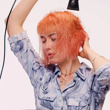 TIGI Bed Head After Party Super Smoothing Cream model blowdry