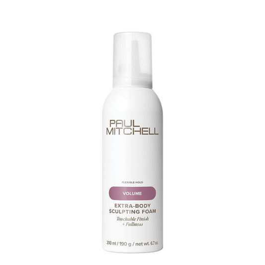 Paul Mitchell Extra-Body Sculpting Foam, Adds Fullness, Touchable Finish, For Fine Hair