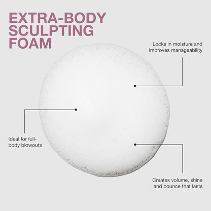 Paul Mitchell Extra-Body Sculpting Foam, Adds Fullness, Touchable Finish, For Fine Hair