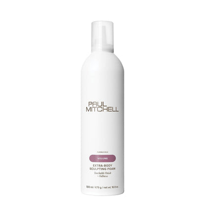 Paul Mitchell Extra-Body Sculpting Foam, Adds Fullness, Touchable Finish, For Fine Hair