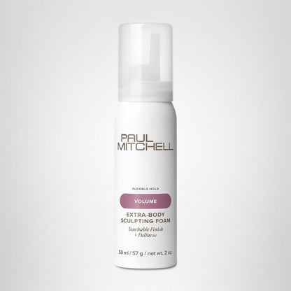 Paul Mitchell Extra-Body Sculpting Foam, Adds Fullness, Touchable Finish, For Fine Hair