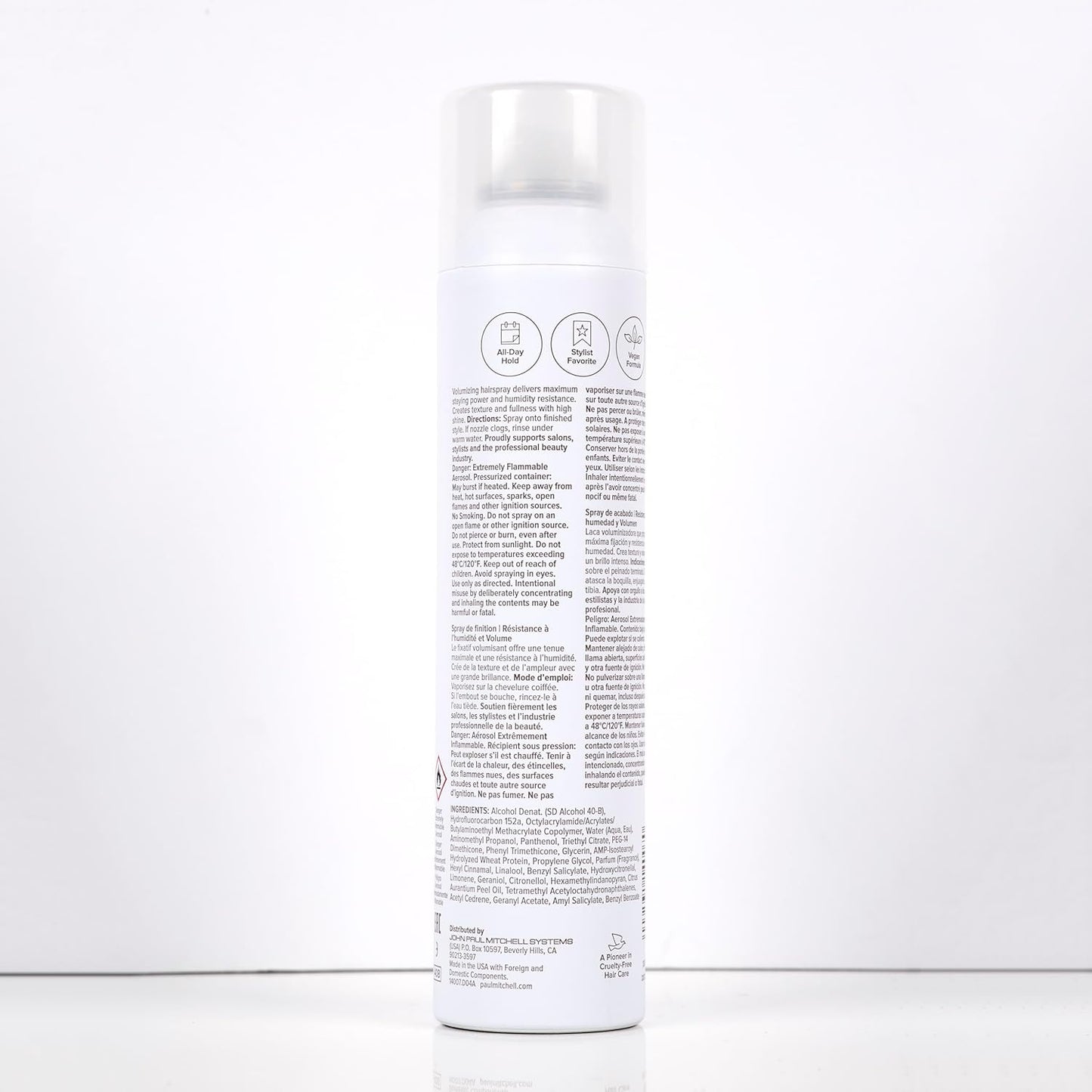 Paul Mitchell Extra-Body Firm Hairspray, Extreme Hold, Maximum Volume + Humidity Resistance, For Fine Hair, 9.5 oz