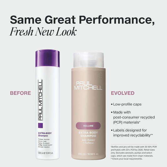 Paul Mitchell Extra-Body Shampoo, Adds Bounce + Fullness, For Fine Hair