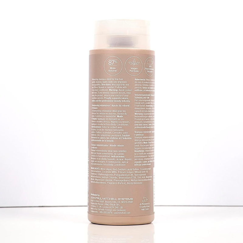 Paul Mitchell Extra-Body Shampoo, Adds Bounce + Fullness, For Fine Hair