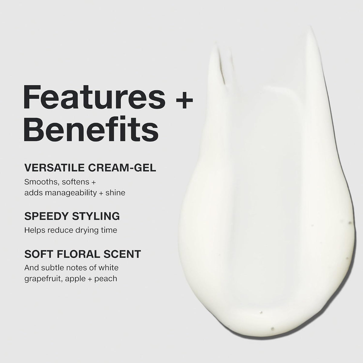 Paul Mitchell Fast Form Styling Cream Gel, Soft Hold, Faster Styling + Manageability, For All Hair Types, 5.1 fl. Oz