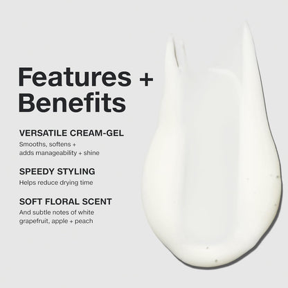 Paul Mitchell Fast Form Styling Cream Gel, Soft Hold, Faster Styling + Manageability, For All Hair Types, 5.1 fl. Oz
