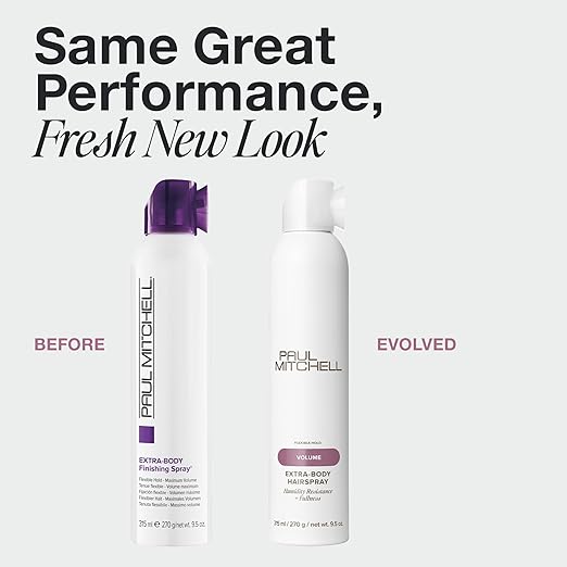 Paul Mitchell Extra-Body Hairspray, Flexible Hold, Maximum Volume + Humidity Resistance, For Fine Hair