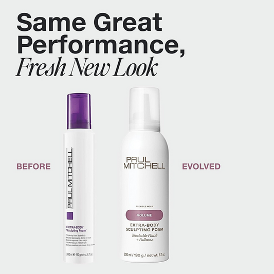 Paul Mitchell Extra-Body Sculpting Foam, Adds Fullness, Touchable Finish, For Fine Hair