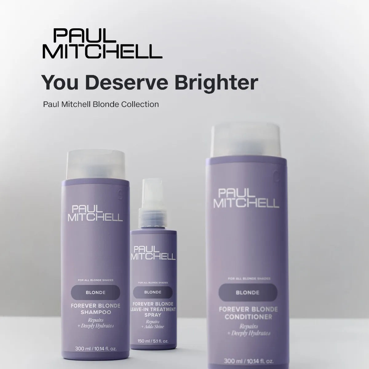 Paul Mitchell Forever Blonde Leave-In Treatment Spray, Repairs + Adds Shine, Ideal For Bleached + Lightened Hair, 5.1 fl. oz
