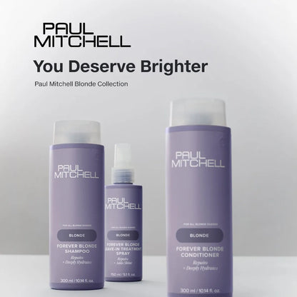 Paul Mitchell Forever Blonde Leave-In Treatment Spray, Repairs + Adds Shine, Ideal For Bleached + Lightened Hair, 5.1 fl. oz