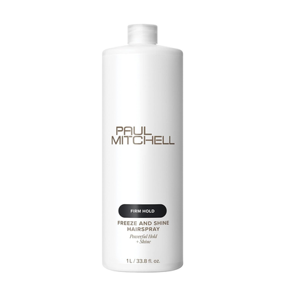 Paul Mitchell Freeze and Shine Super Hairspray, Maximum Hold, Shiny Finish Hairspray, For Coarse Hair