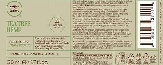 Paul Mitchell Hemp Replenishing Hair & Body Oil