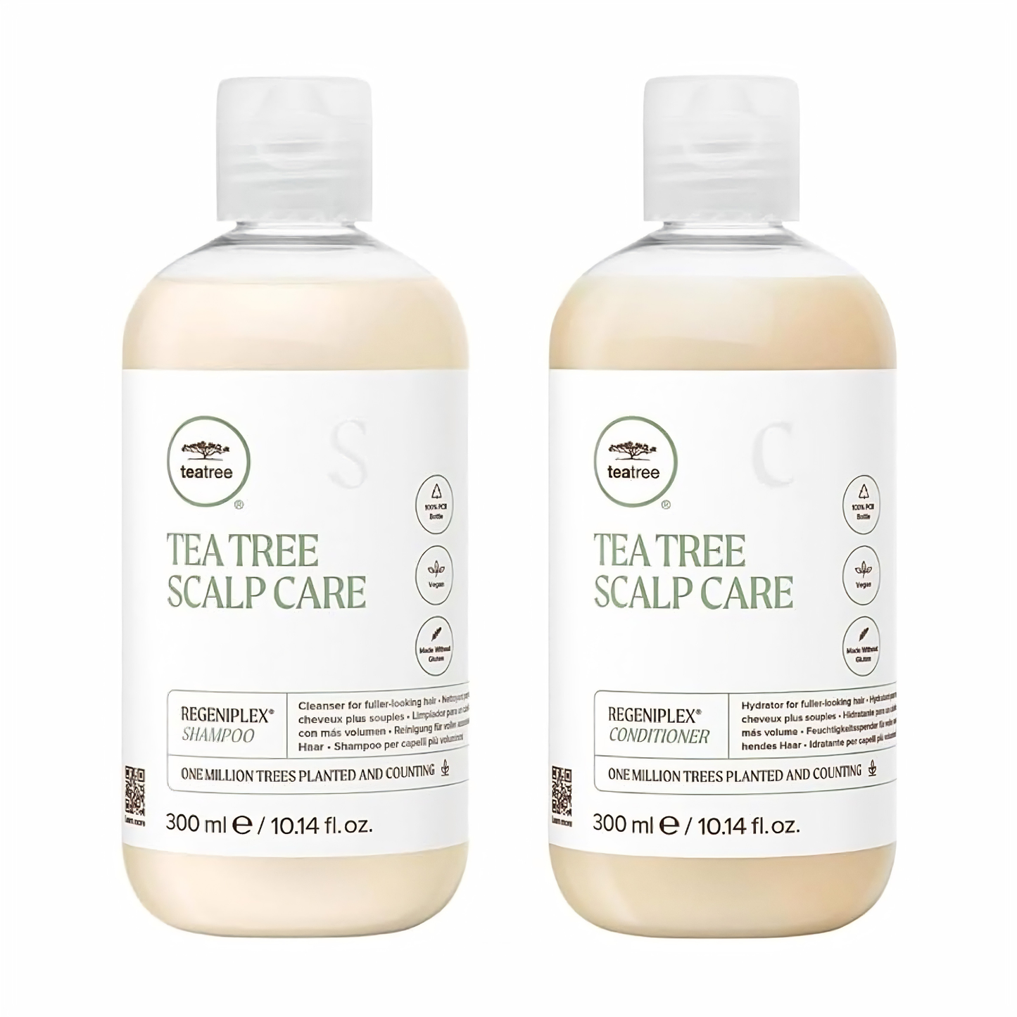 Tea Tree Scalp Care Holiday Gift Set, Shampoo + Conditioner, For Fine + Thinning Hair
