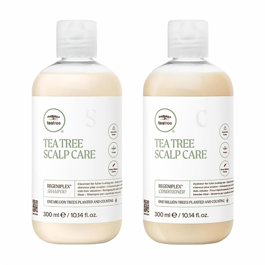 Tea Tree Scalp Care Holiday Gift Set, Shampoo + Conditioner, For Fine + Thinning Hair
