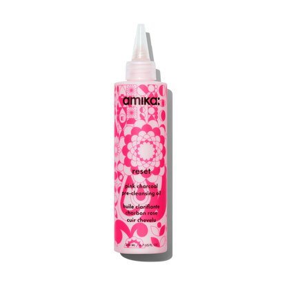 Amika Reset Pink Charcoal Scalp Cleansing Oil bottle