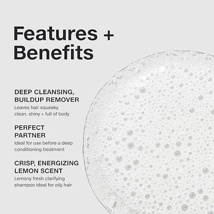 Paul Mitchell Shampoo Two, Clarifying Shampoo, Deep Cleanses + Removes Buildup, For All Hair Types, Especially Oily Hair