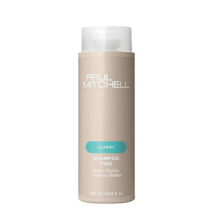 Paul Mitchell Shampoo Two, Clarifying Shampoo, Deep Cleanses + Removes Buildup, For All Hair Types, Especially Oily Hair