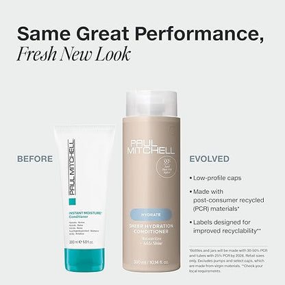 Paul Mitchell Sheer Hydration Conditioner, Moistures + Adds Shine, For Dry Hair