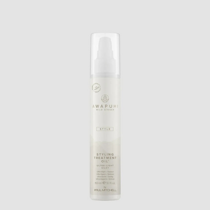 Awapuhi Wild Ginger by Paul Mitchell Styling Treatment Oil, Dry-Touch, Leave-In Formula, For All Hair Types