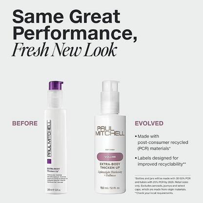 Paul Mitchell Extra-Body Thicken Up Styling Liquid, Lightweight Formula, Adds Fullness, For Fine Hair, 5.1  oz